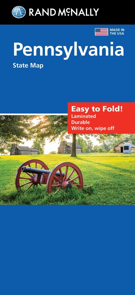 Rand McNally Easy to Fold: Pennsylvania State Laminated Map (Mass Market Paperback)