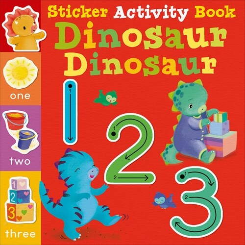 Dinosaur, Dinosaur 123: Sticker Activity Book (Paperback)