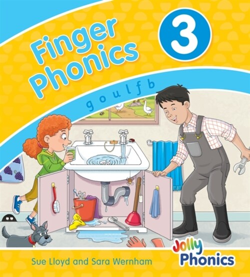 Finger Phonics Book 3 : in Precursive Letters (British English edition) (Board Book)