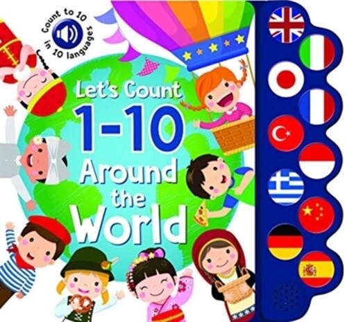 10 Button Sound - Lets Count 1-10 Around the World (Board Book)