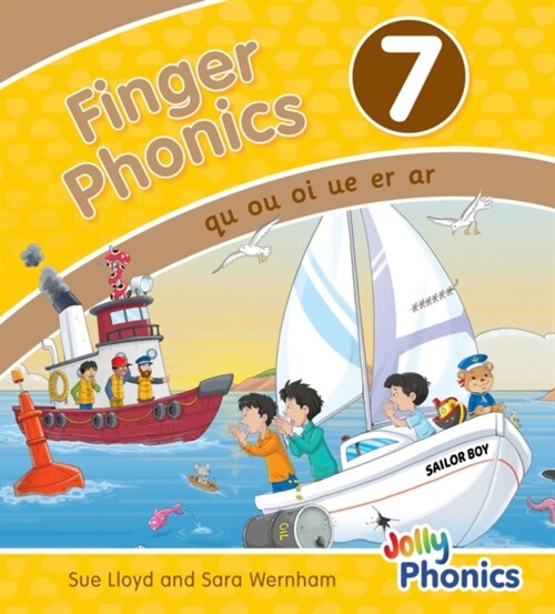 Finger Phonics Book 7 : in Precursive Letters (British English edition) (Board Book)