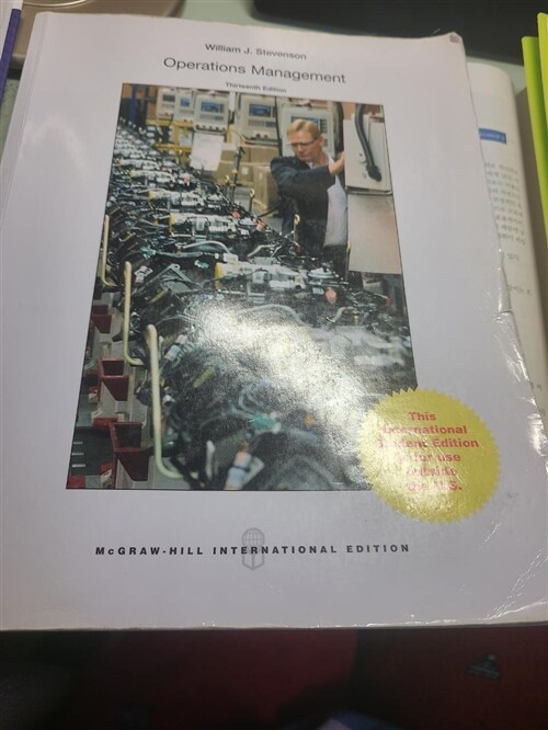 [중고] Ise Operations Management (Paperback, 13 ed)