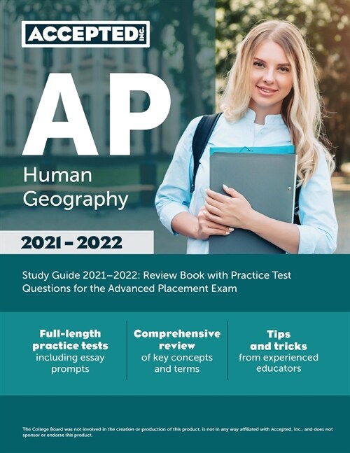 AP Human Geography Study Guide 2021-2022: Review Book with Practice Test Questions for the Advanced Placement Exam (Paperback)