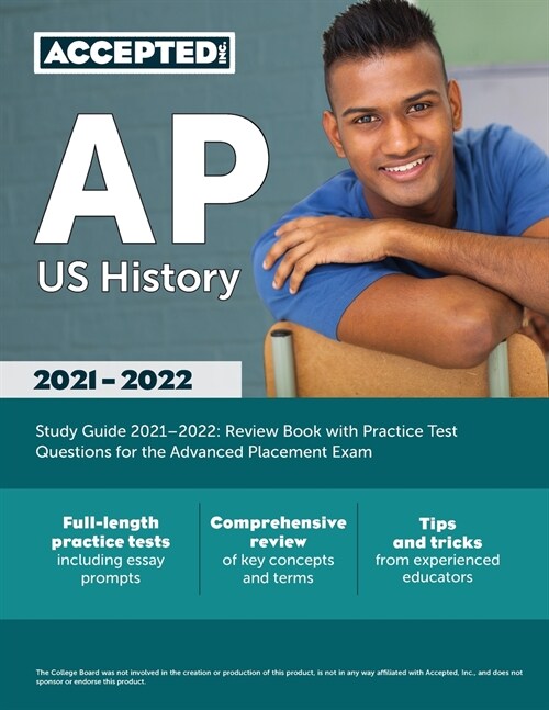 AP US History Study Guide 2021-2022: Review Book with Practice Test Questions for the Advanced Placement Exam (Paperback)