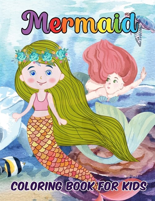 Mermaid Coloring Book for Kids: Relaxing Mermaid Designs (Paperback)