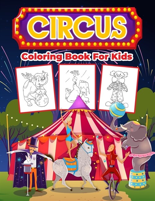 Circus Coloring Book for Kids (Paperback)