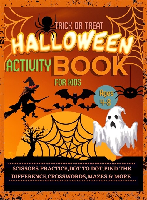 Halloween Activity Book for Kids Ages 4-8 (Hardcover)