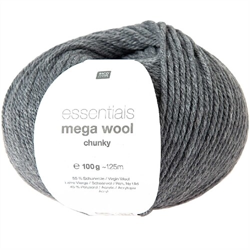 Essentials Mega Wool Chunky Grau, 100 g (ZZ)