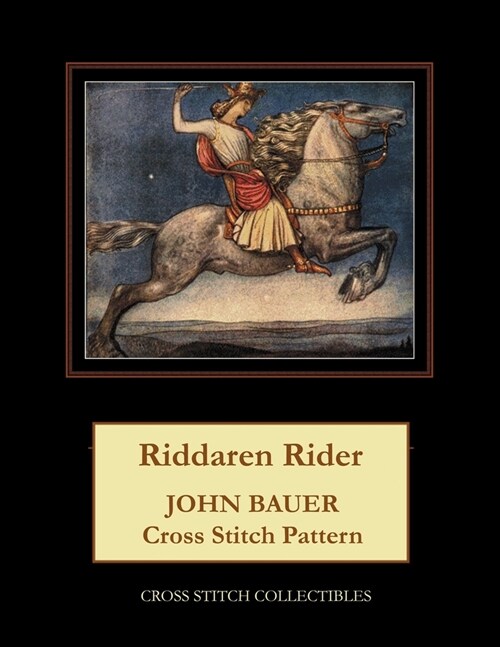 Riddaren Rider: John Bauer Cross Stitch Pattern (Paperback)