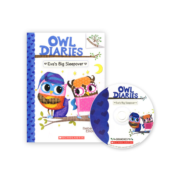 Owl Diaries #9 : Evas Big Sleepover (Paperback + CD + StoryPlus QR)