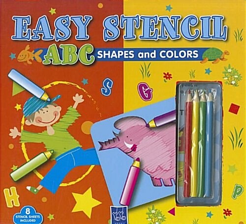 Easy Stencil Shapes and Colors (Paperback, Spiral)
