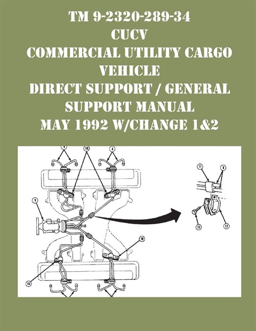 TM 9-2320-289-34 CUCV Commercial Utility Cargo Vehicle Direct Support / General Support Manual May 1992 w/Change 1&2 (Paperback)