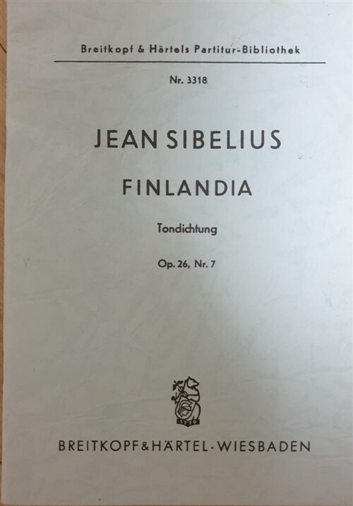 [중고] Finlandia, Op. 26, No. 7 (Paperback)