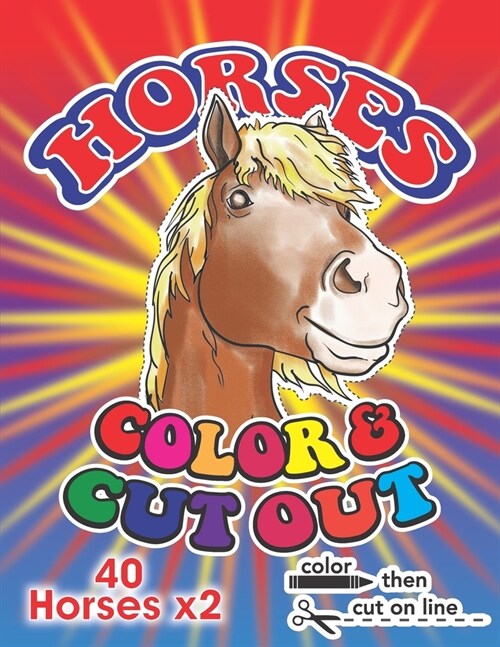 Horses: Color & Cutout (Paperback)