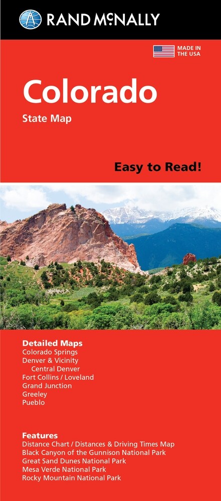 Rand McNally Easy to Read Folded Map: Colorado State Map (Folded)