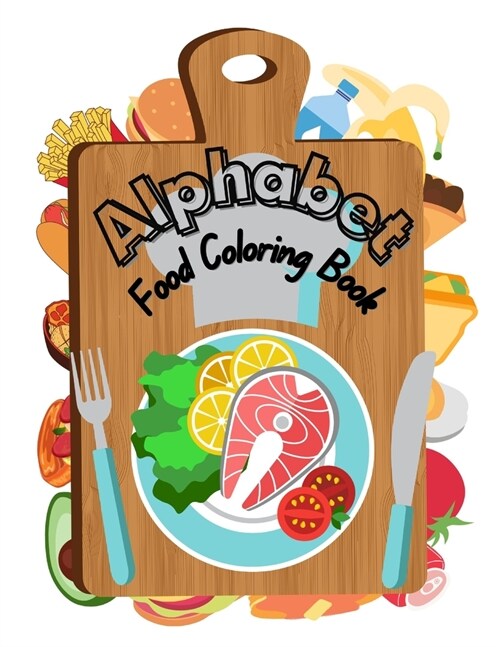 Alphabet Food Coloring Book (Paperback)