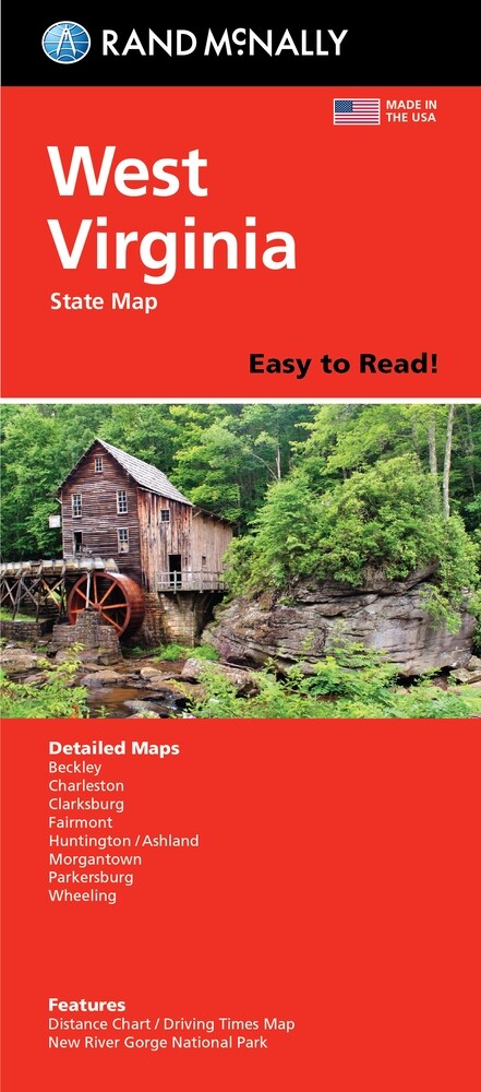 Rand McNally Easy to Read Folded Map: West Virginia State Map (Folded)
