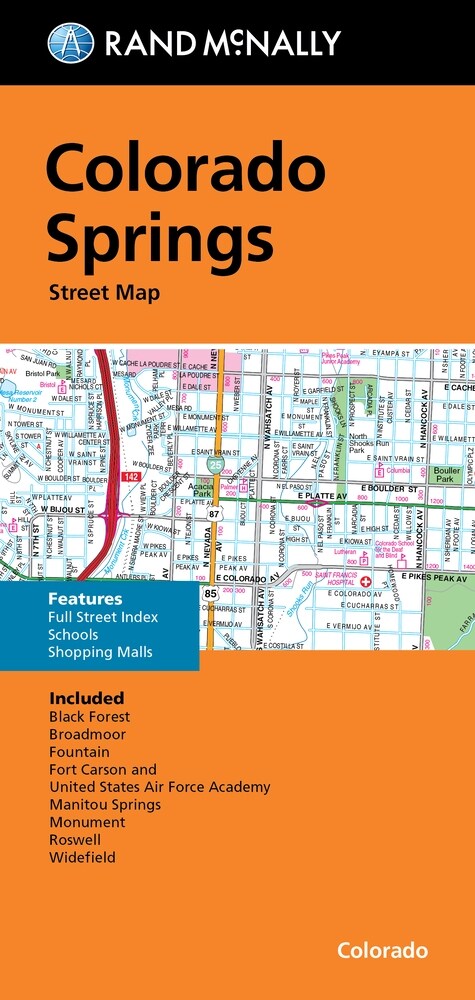 Rand McNally Folded Map: Colorado Springs Street Map (Folded)