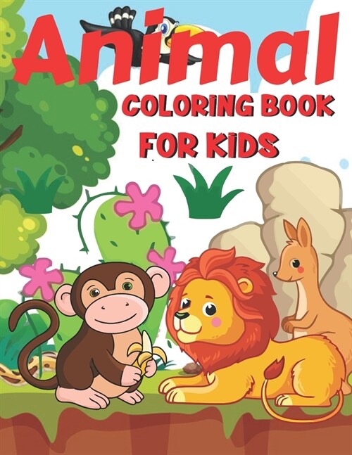 Animal Coloring Book For Kids (Paperback)