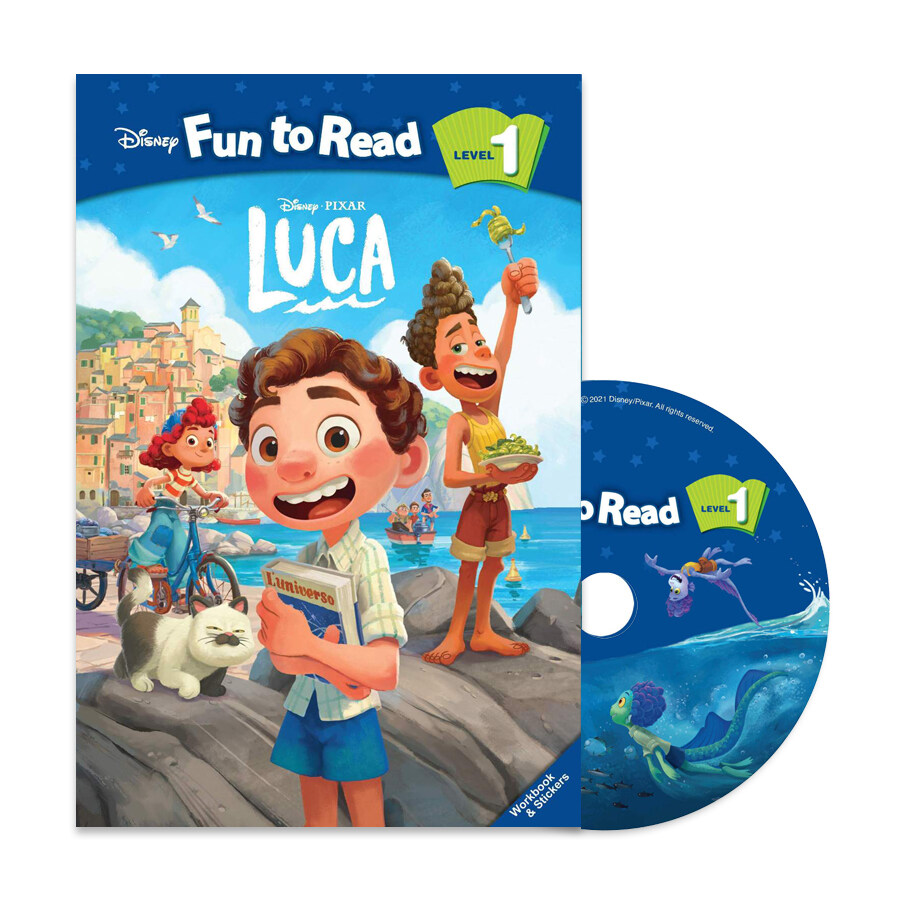 Disney Fun to Read Set 1-35 : Luca (루카) (Paperback + Workbook + CD)