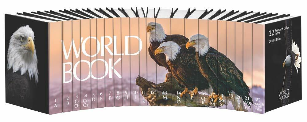 The World Book Encyclopedia 2021, 22 Volume Set, Over 17,000 Articles (Hardcover)