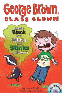 George Brown,Class Clown #4: What's Black and White and Stinks All Over? (Book+CD)