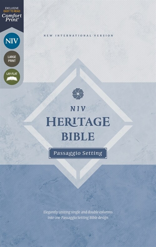 Niv, Heritage Bible, Passaggio Setting, Leathersoft, Brown, Comfort Print: Elegantly Uniting Single and Double Columns Into One Passaggio Setting Bibl (Imitation Leather)