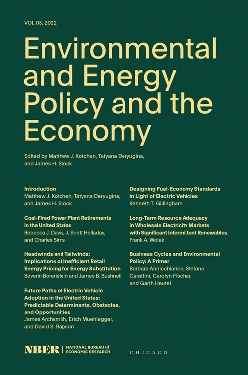 Environmental and Energy Policy and the Economy: Volume 3 Volume 3 (Paperback)