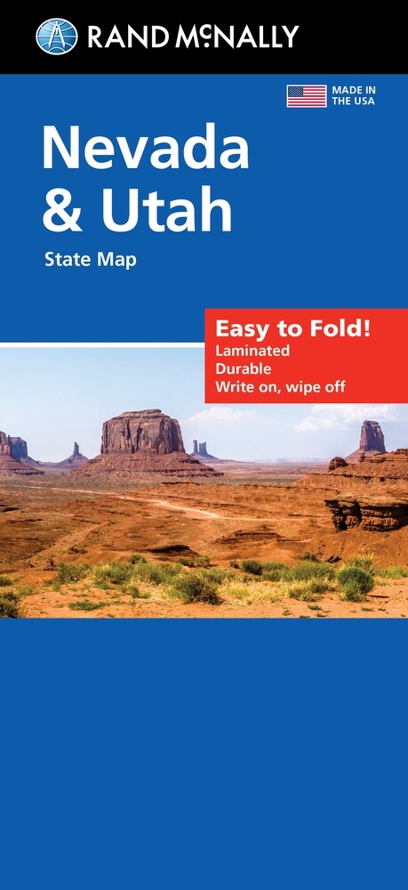 Rand McNally Easy to Fold: Nevada & Utah State Laminated Map (Folded)