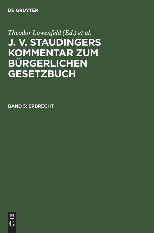 Erbrecht (Hardcover, 3./4., Neubearb)