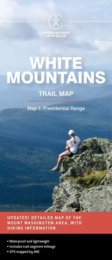 AMC White Mountains Trail Map 1: Presidential Range (Folded)