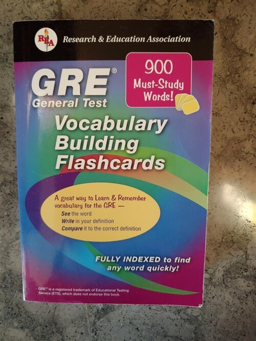 [중고] GRE Vocabulary Building Flashcards (Paperback)