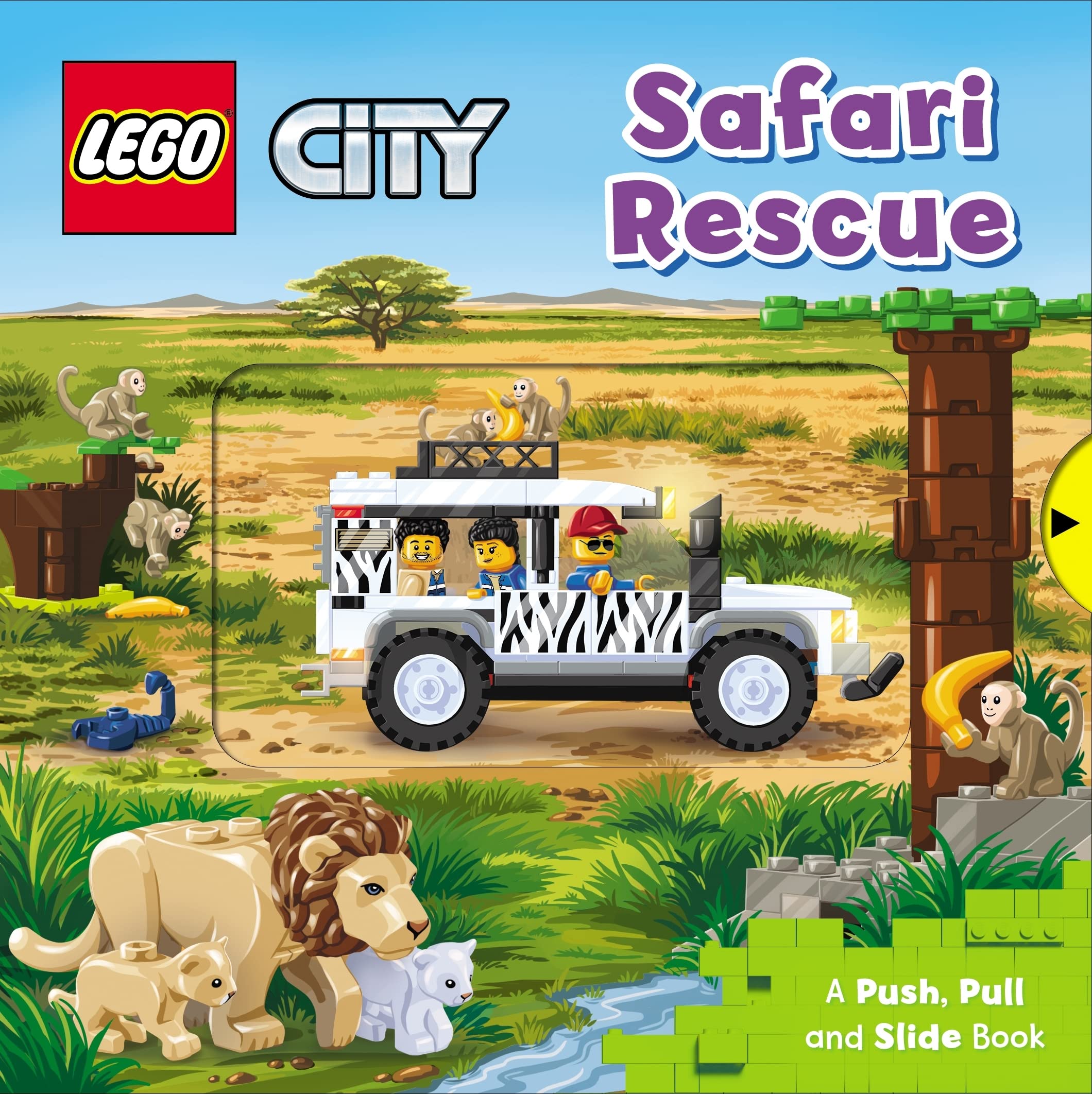 LEGO® City. Safari Rescue : A Push, Pull and Slide Book (Board Book)