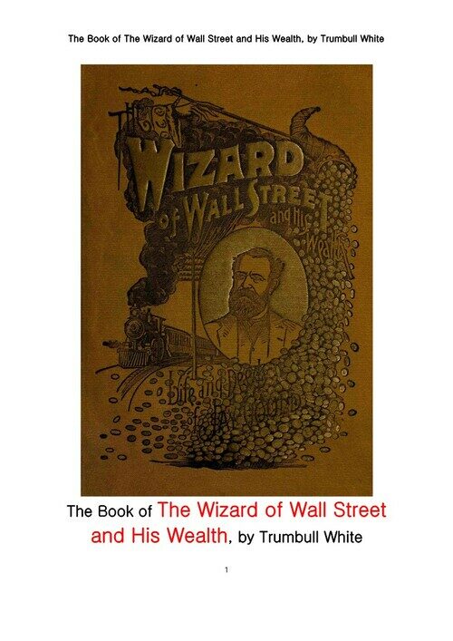 월스트리트의 마법사와 그의 재산 또는 제이 굴드의 생애와 업적 (The Book of The Wizard of Wall Street and His Wealth or The Life and Deeds of Jay Gould, by Trumbull White) 커버