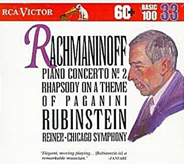 [중고] rachmaninov / piano concerto no.2외 / rubinstein(rca victor basic 100, vol.33, 수입)