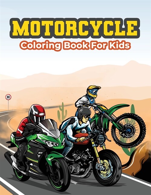 Motorcycle Coloring Book for Kids (Paperback)