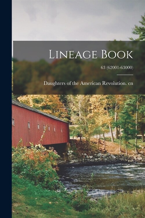 Lineage Book; 63 (62001-63000) (Paperback)