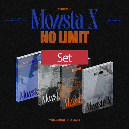 [중고] [SET] 몬스타엑스 - 미니 10집 NO LIMIT [1+2+3+4 Ver.]