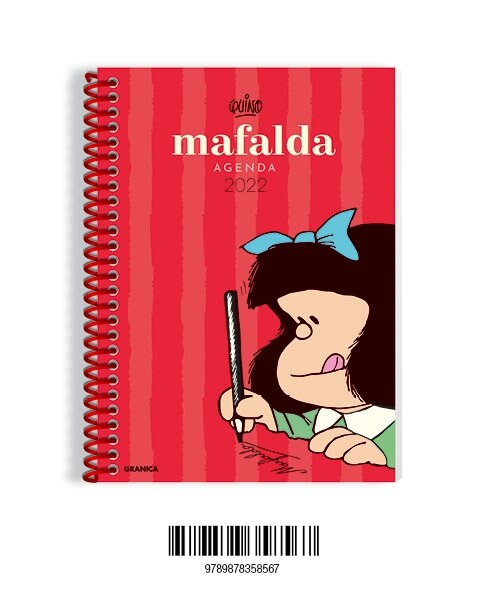 AGENDA 2022 MAFALDA ANILLADA COLUMNAS ROJA (Paperback)