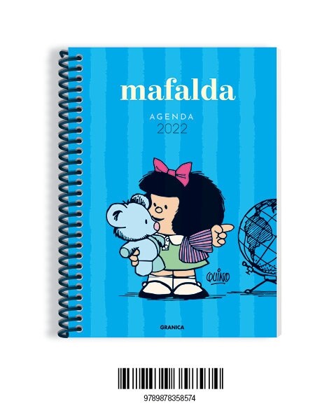 AGENDA 2022 MAFALDA ANILLADA COLUMNAS AZUL (Paperback)