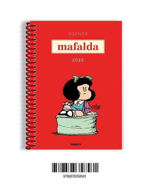 AGENDA 2022 MAFALDA ANILLADA MODULOS ROJA (Paperback)