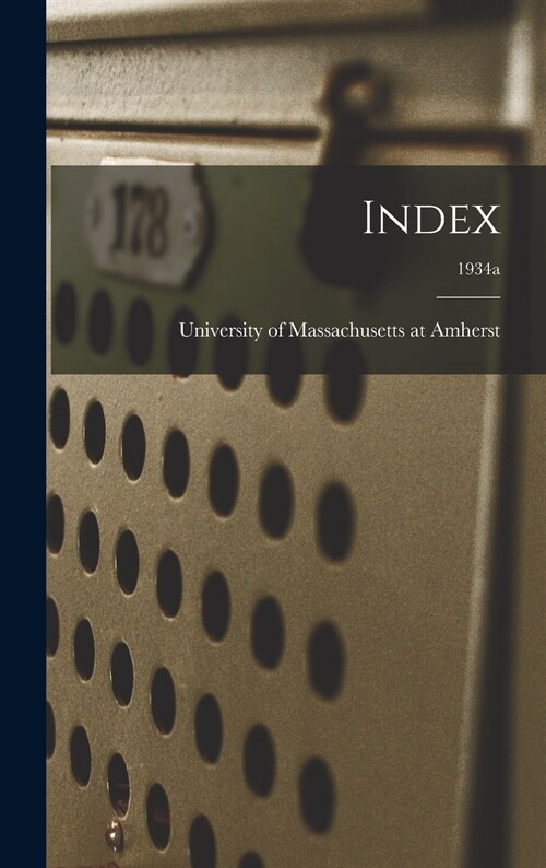 Index; 1934a (Hardcover)