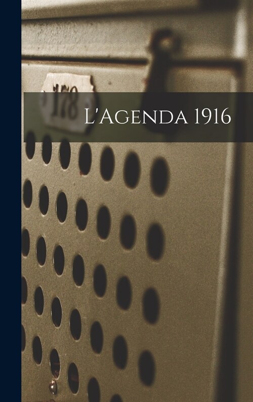 LAgenda 1916 (Hardcover)