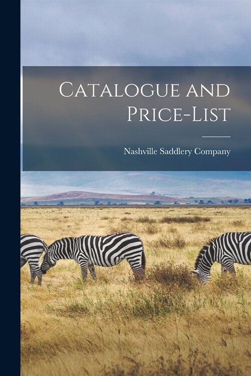 Catalogue and Price-list (Paperback)