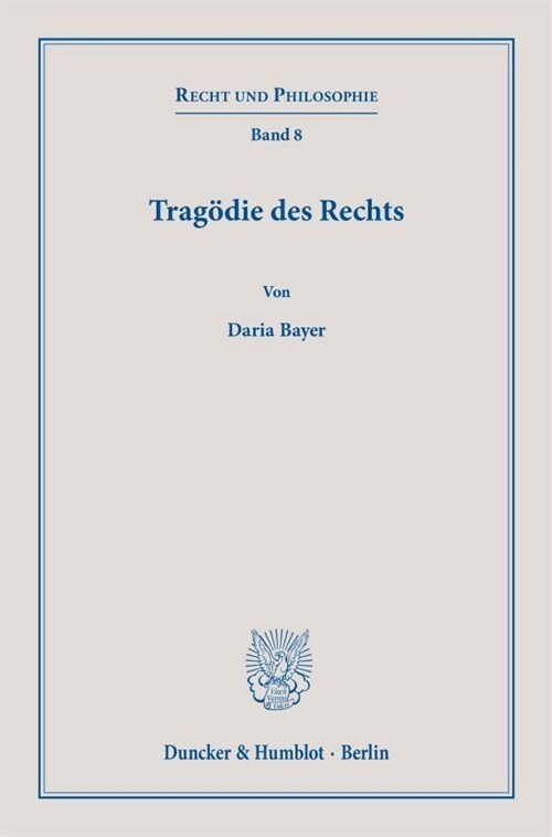 Tragodie Des Rechts (Hardcover)