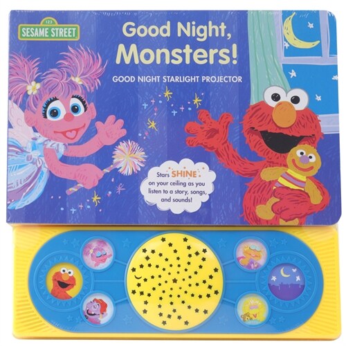 Sesame Street: Good Night, Monsters! Good Night Starlight Projector Sound Book (Board Books)
