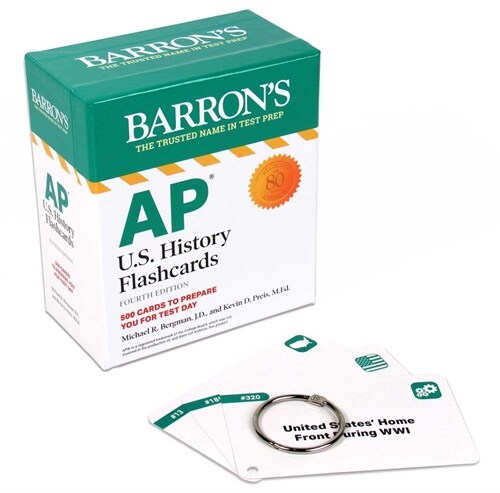 AP U.S. History Flashcards, Fourth Edition: Up-To-Date Review + Sorting Ring for Custom Study (Other, 4)