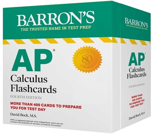 AP Calculus Flashcards, Fourth Edition: Up-To-Date Review and Practice + Sorting Ring for Custom Study (Other, 4)
