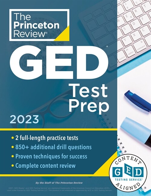 [중고] Princeton Review GED Test Prep, 2023: 2 Practice Tests + Review & Techniques + Online Features (Paperback)
