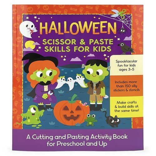 Halloween Scissor & Paste Skills for Kids (Paperback)
